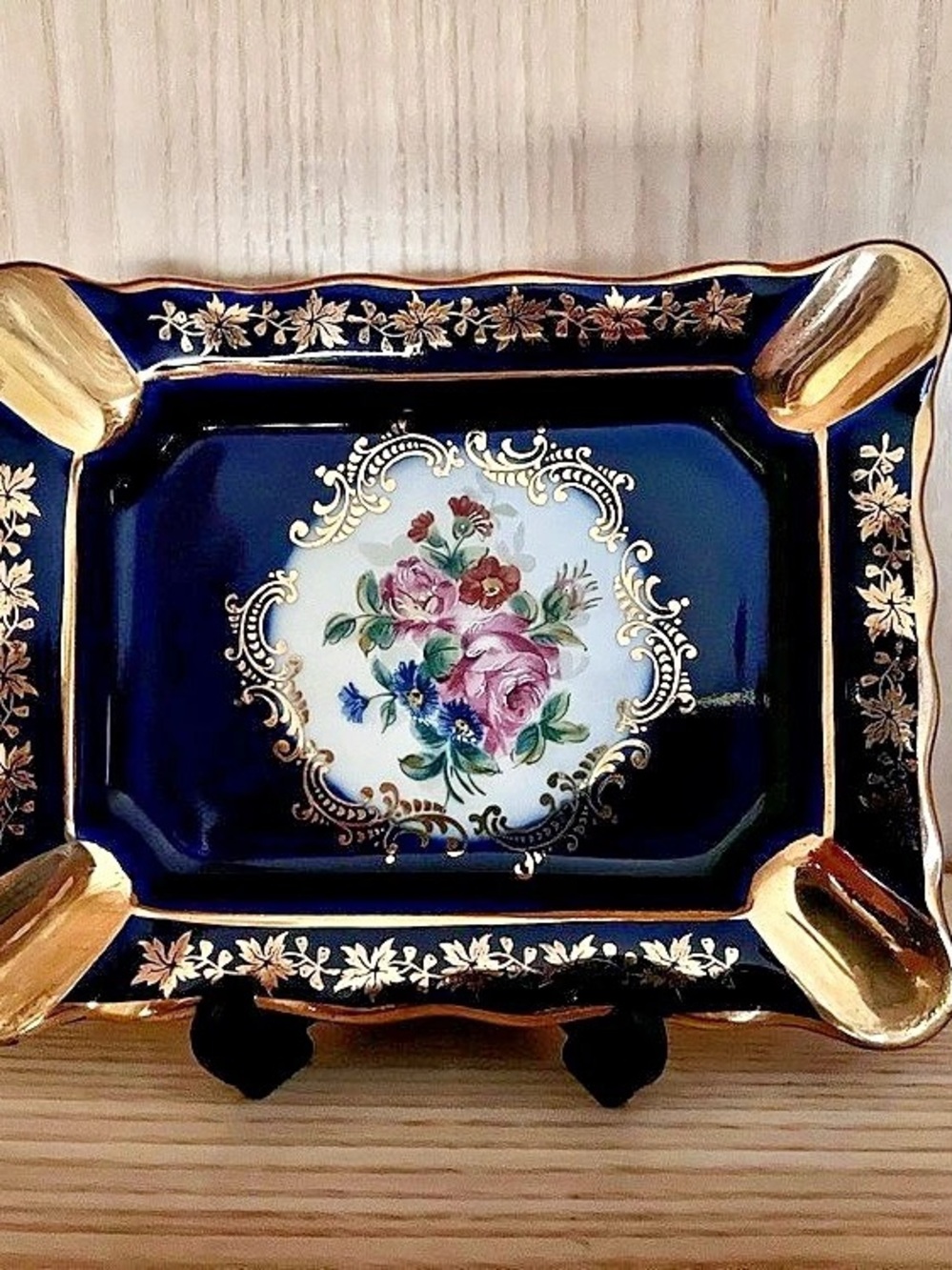 Vintage Limoges Porcelain Ashtray